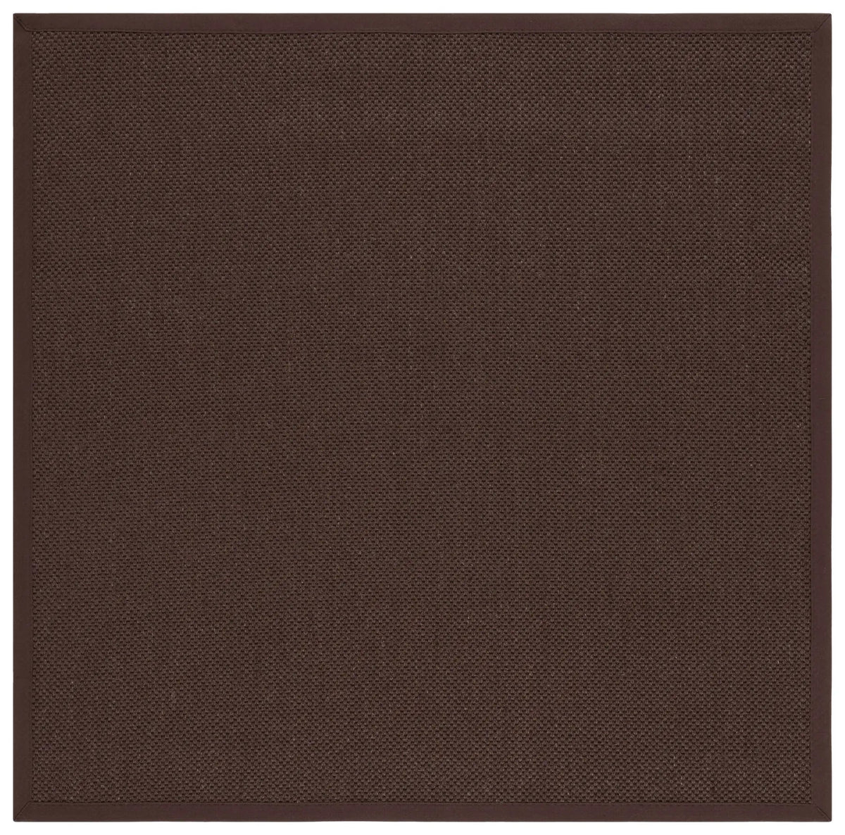 Safavieh Natural Fiber 6'-0" x 6'-0" Rug in Chocolate / Dark Brown