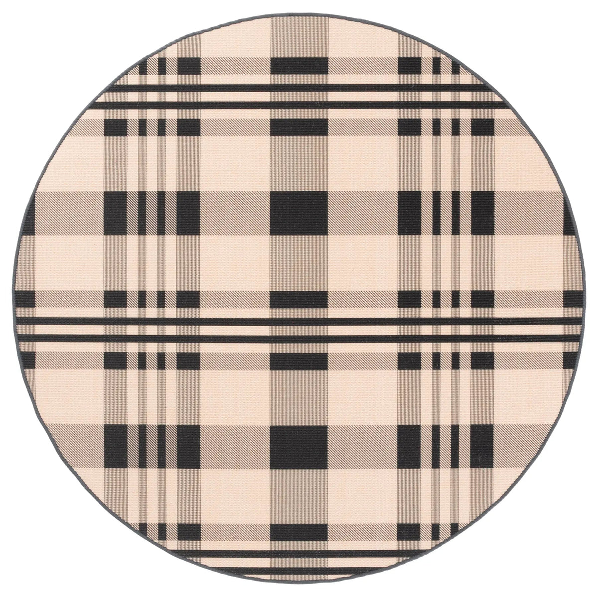 Safavieh Natural Fiber 6'-0" x 6'-0" Rug in Natural / Black