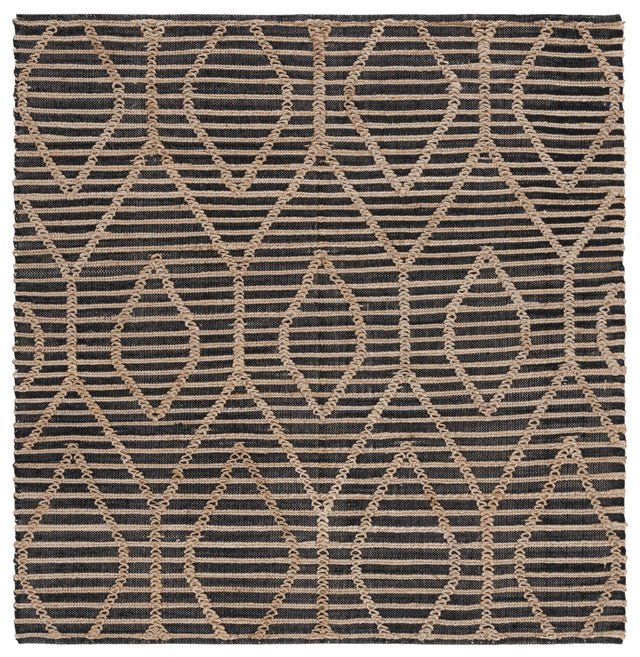 Safavieh Natural Fiber Nf378Z Black/Natural Rug.