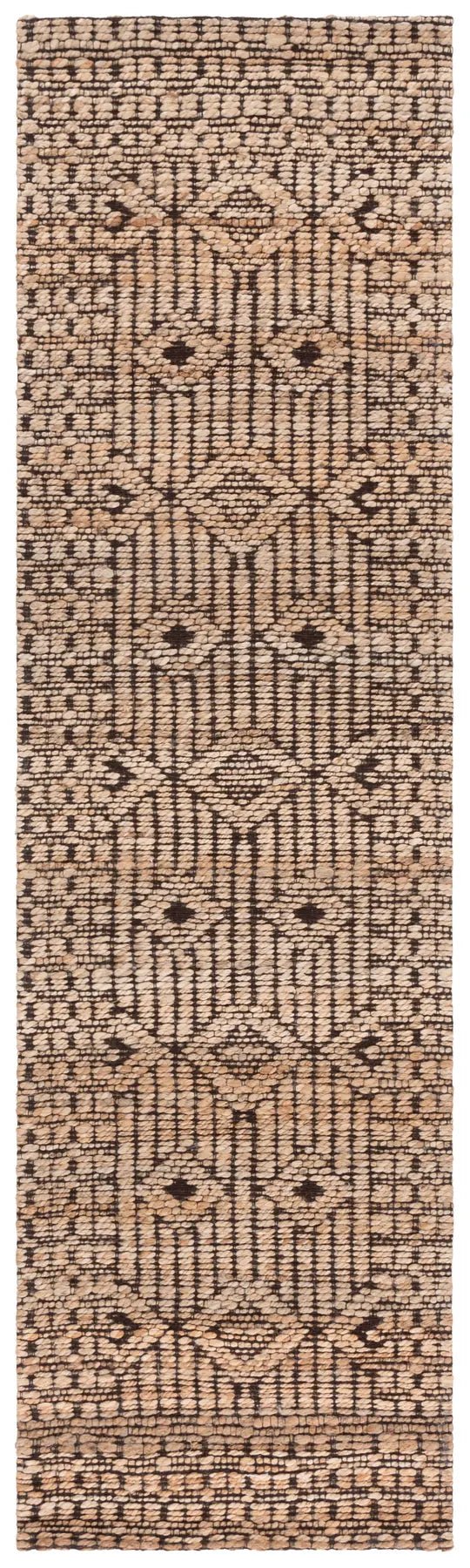 Safavieh Natural Fiber 2'-3" x 8'-0" Rug in Natural / Black