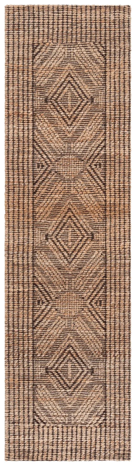Safavieh Natural Fiber 2'-3" x 8'-0" Rug in Natural / Black