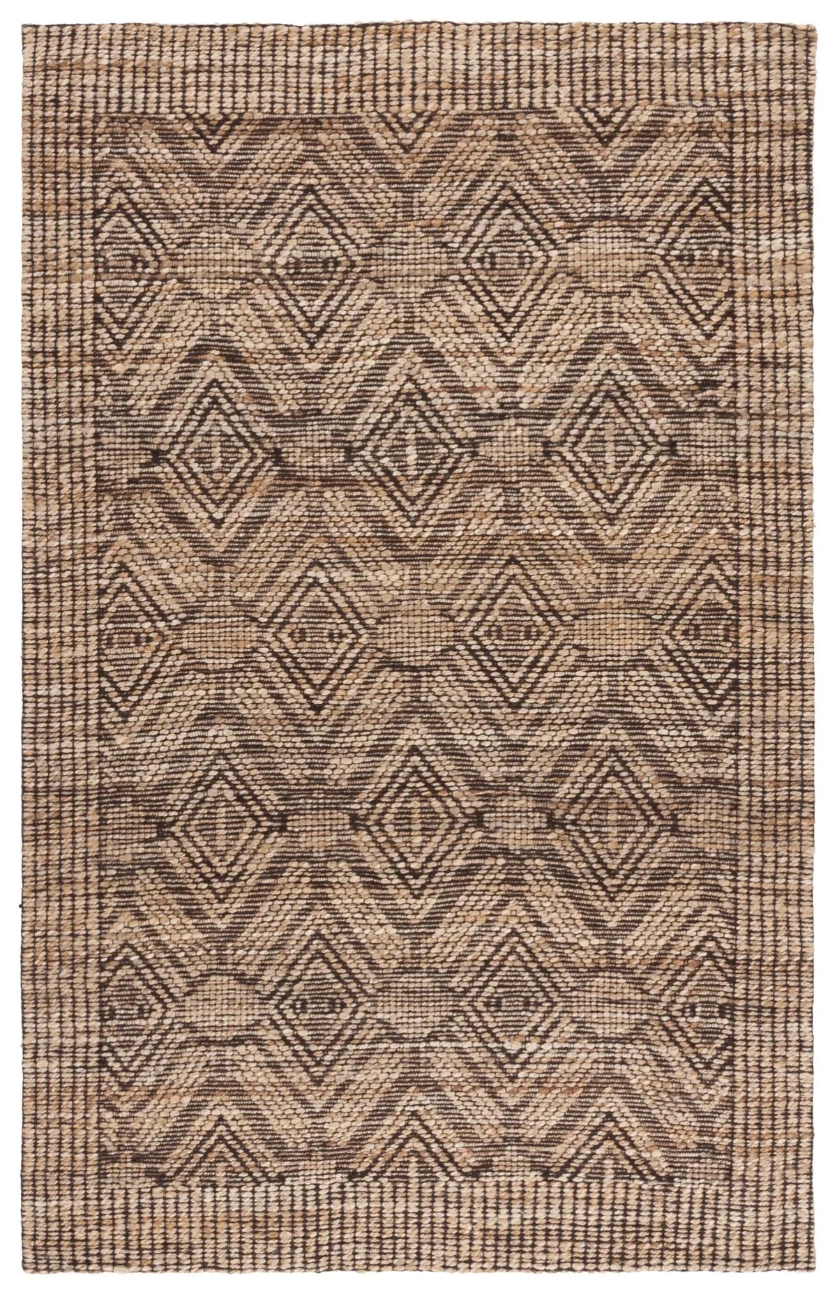 Safavieh Natural Fiber 4'-0" x 6'-0" Rug in Natural / Black