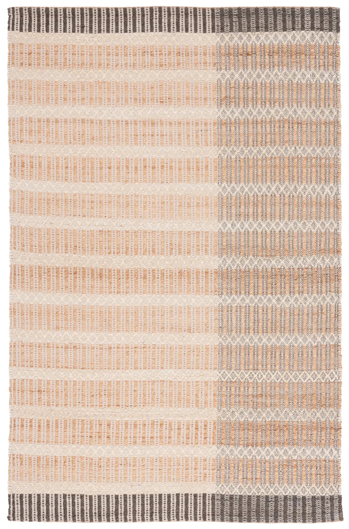 Safavieh Natural Fiber 4'-0" x 6'-0" Rug in Natural / Charcoal