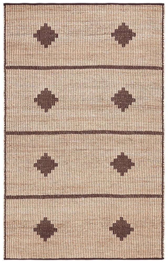 Safavieh Natural Fiber Nf878A Natural/Brown Rug.