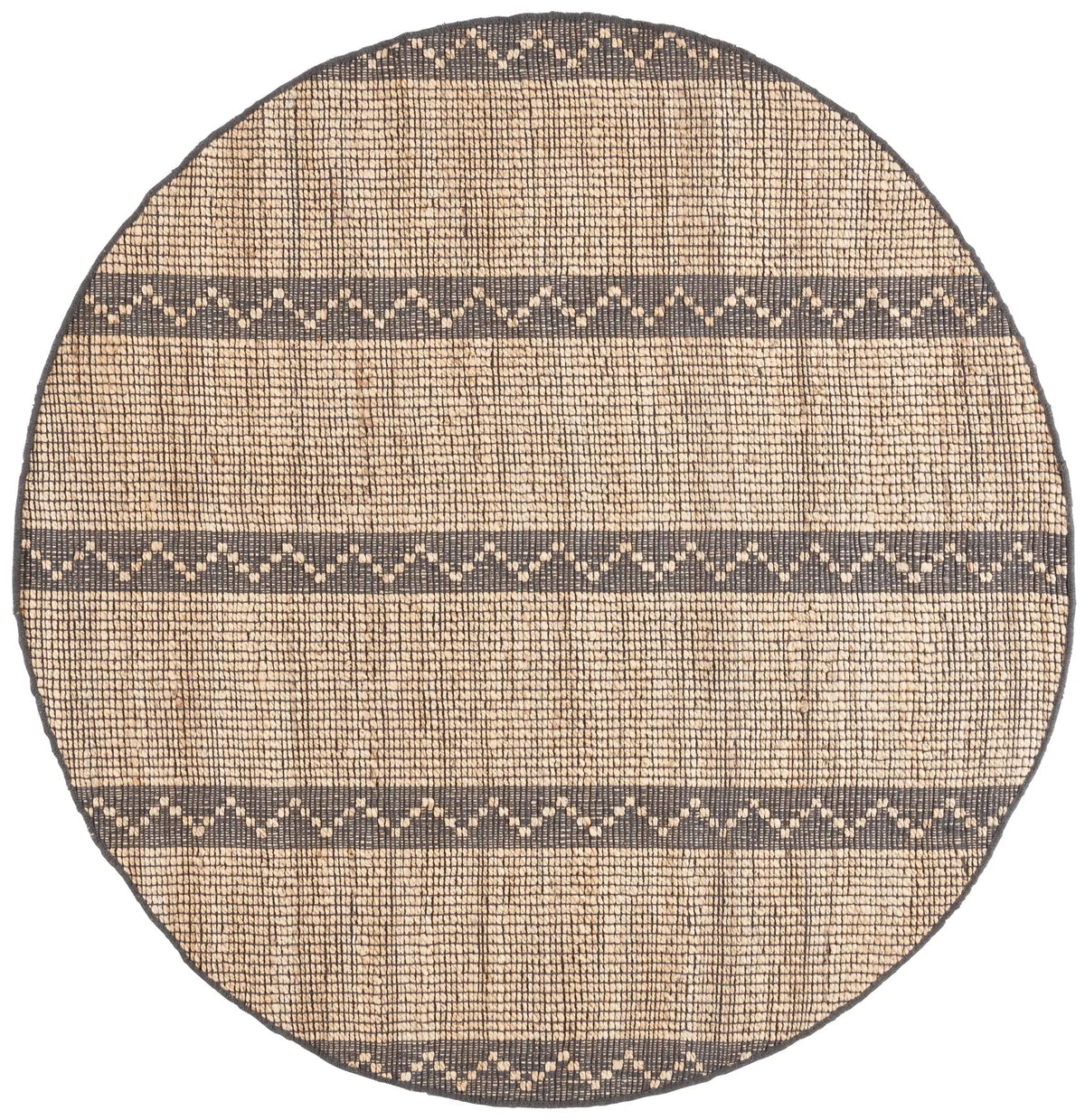 Safavieh Natural Fiber 6'-0" x 6'-0" Rug in Natural / Grey