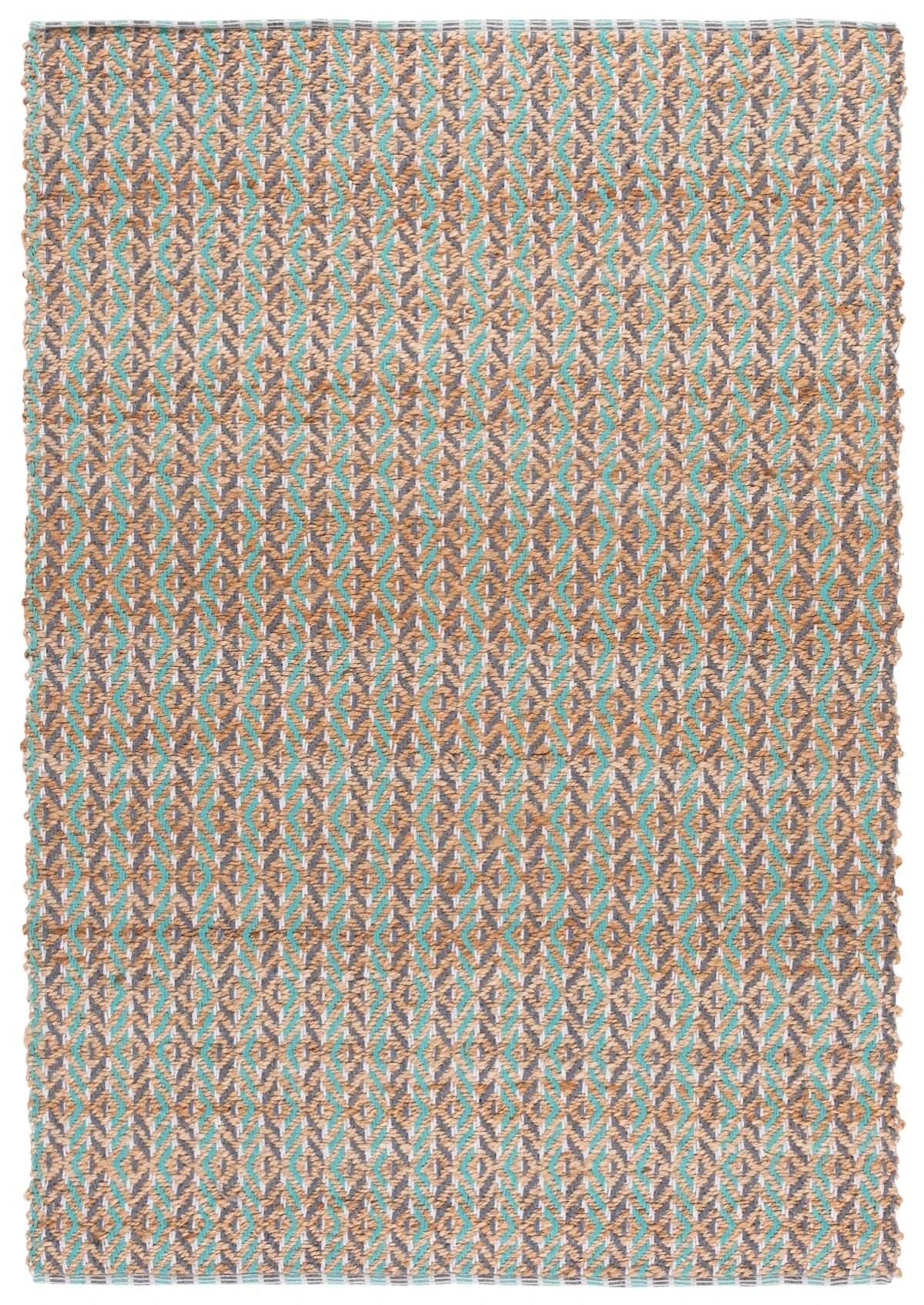 Safavieh Natural Fiber 4'-0" x 6'-0" Rug in Natural / Teal