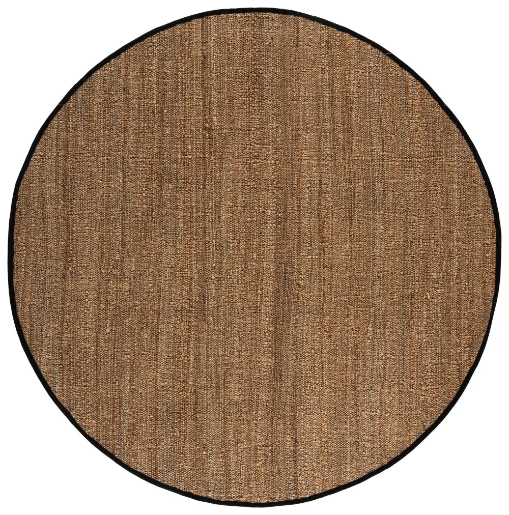 Safavieh Natural Fiber 7'-0" x 7'-0" Rug in Natural / Black