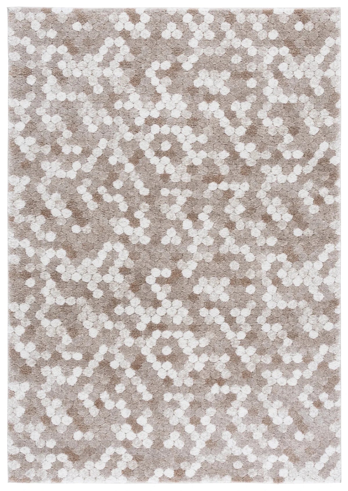 Safavieh Northport 800 4'-0" x 6'-0" Rug in Taupe / Ivory