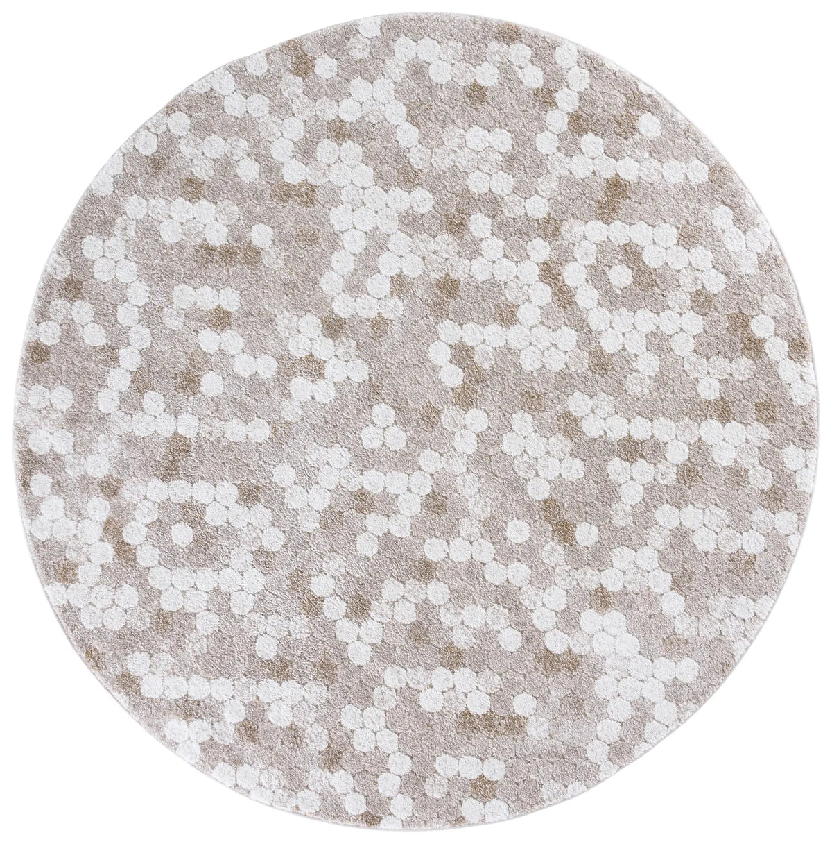 Safavieh Northport 800 6'-7" x 6'-7" Rug in Taupe / Ivory