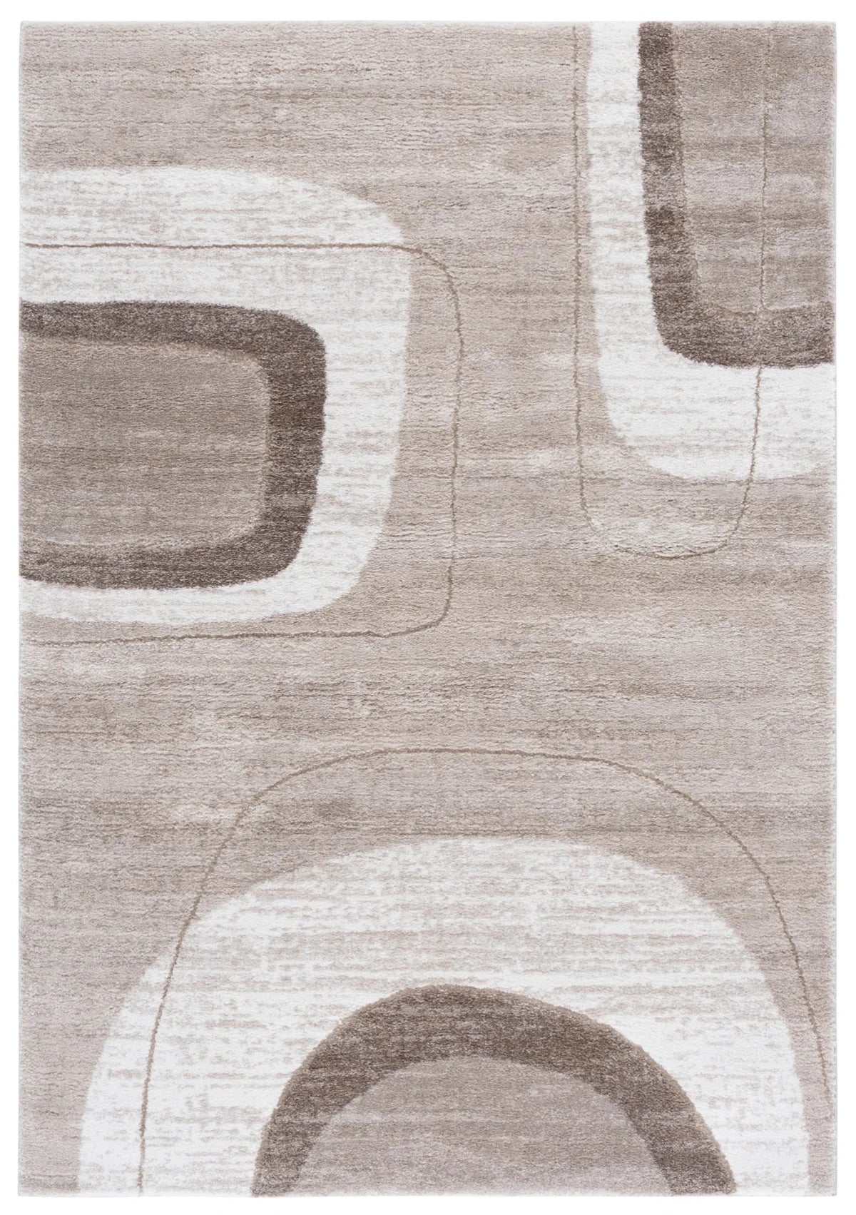 Safavieh Northport 800 4'-0" x 6'-0" Rug in Taupe / Ivory