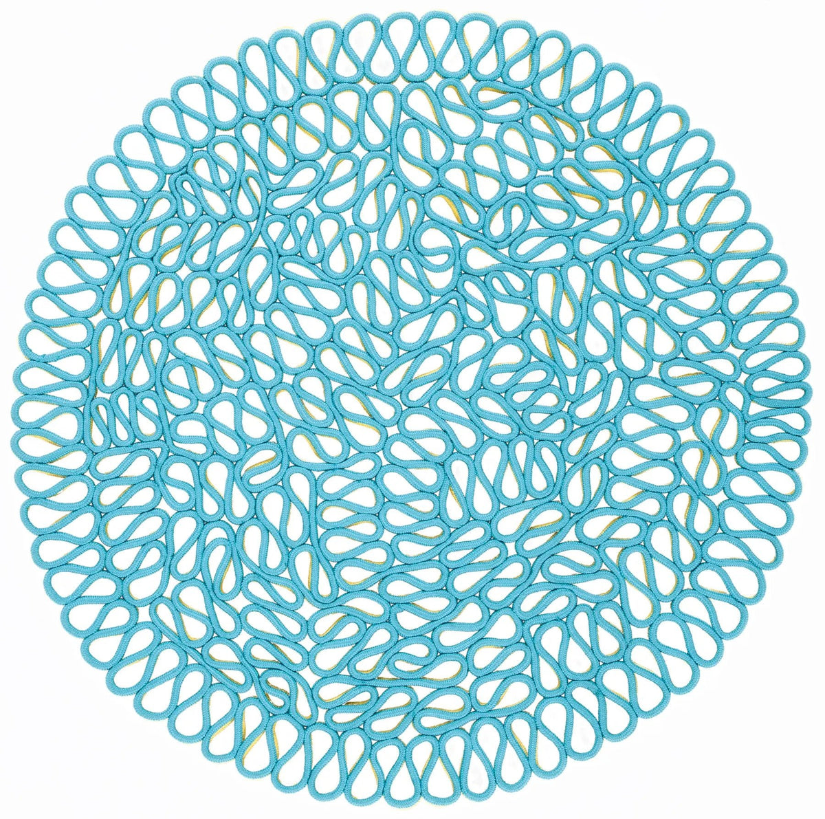 Safavieh Novelty 4'-0" x 4'-0" Rug in Yellow / Blue