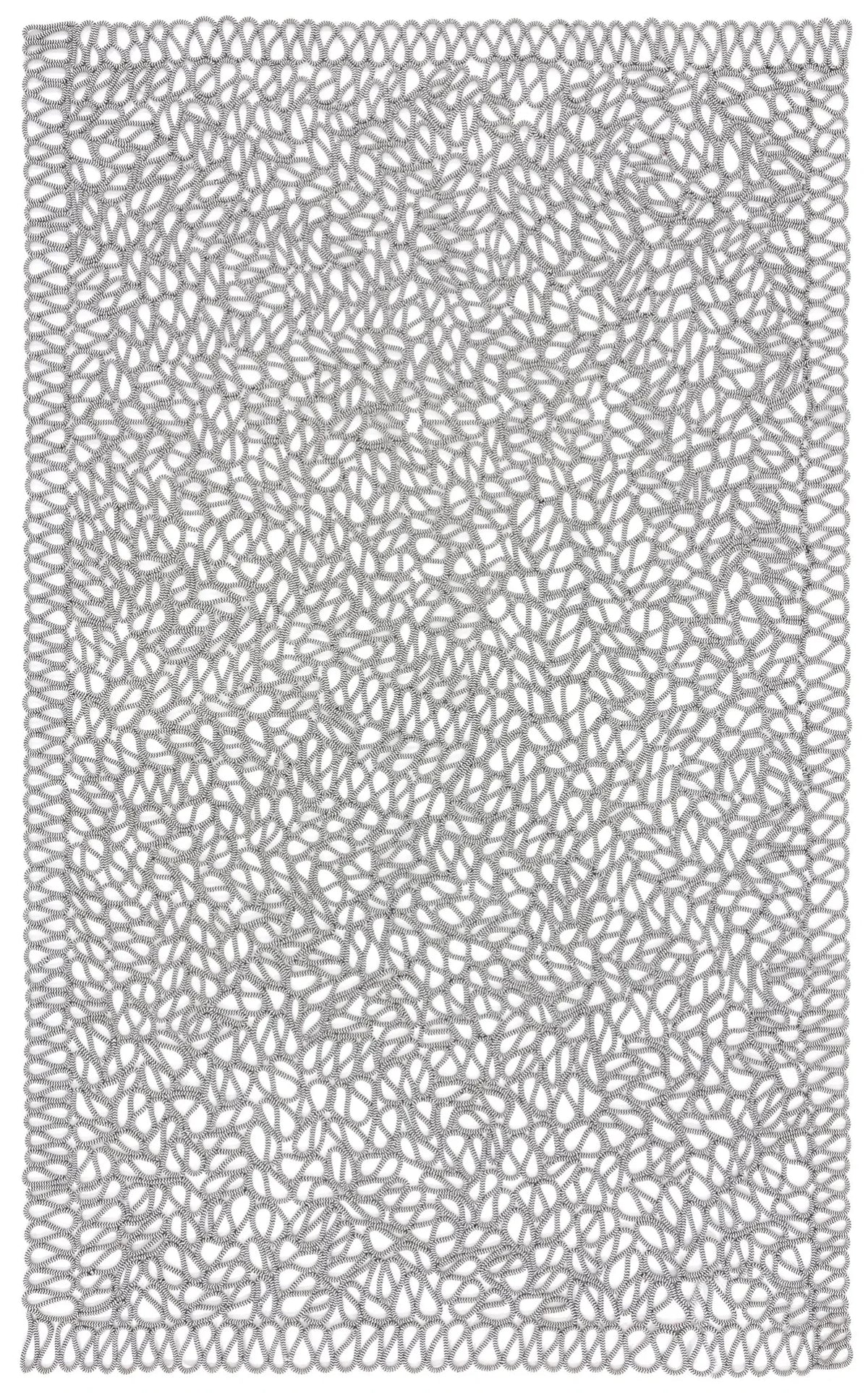 Safavieh Novelty 4'-0" x 6'-0" Rug in Black / Ivory