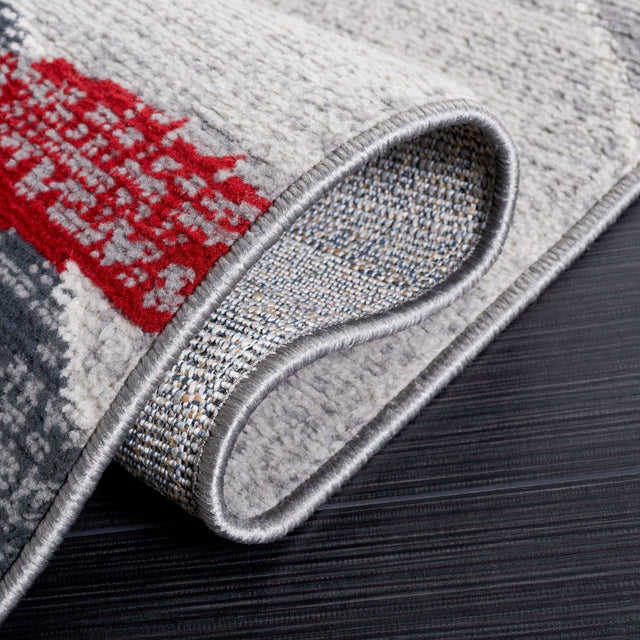 Safavieh Odyssey Ody812I Grey/Red Ivory Rug.
