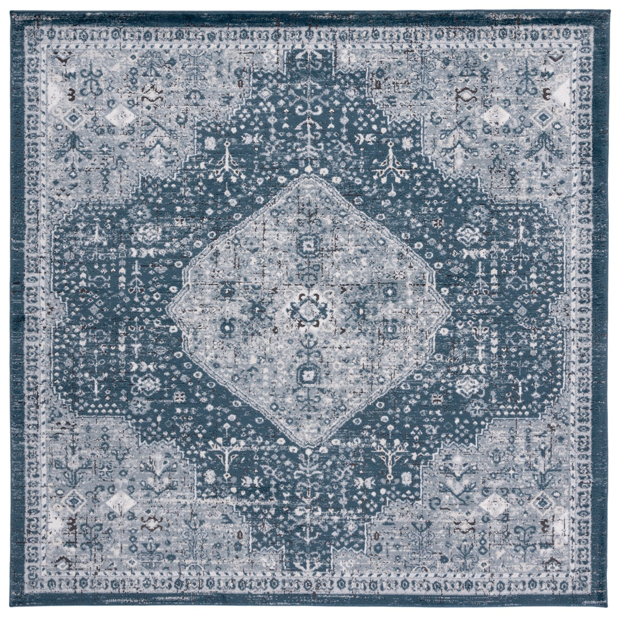 Safavieh Oregon Ore858N Navy/Ivory Rug.