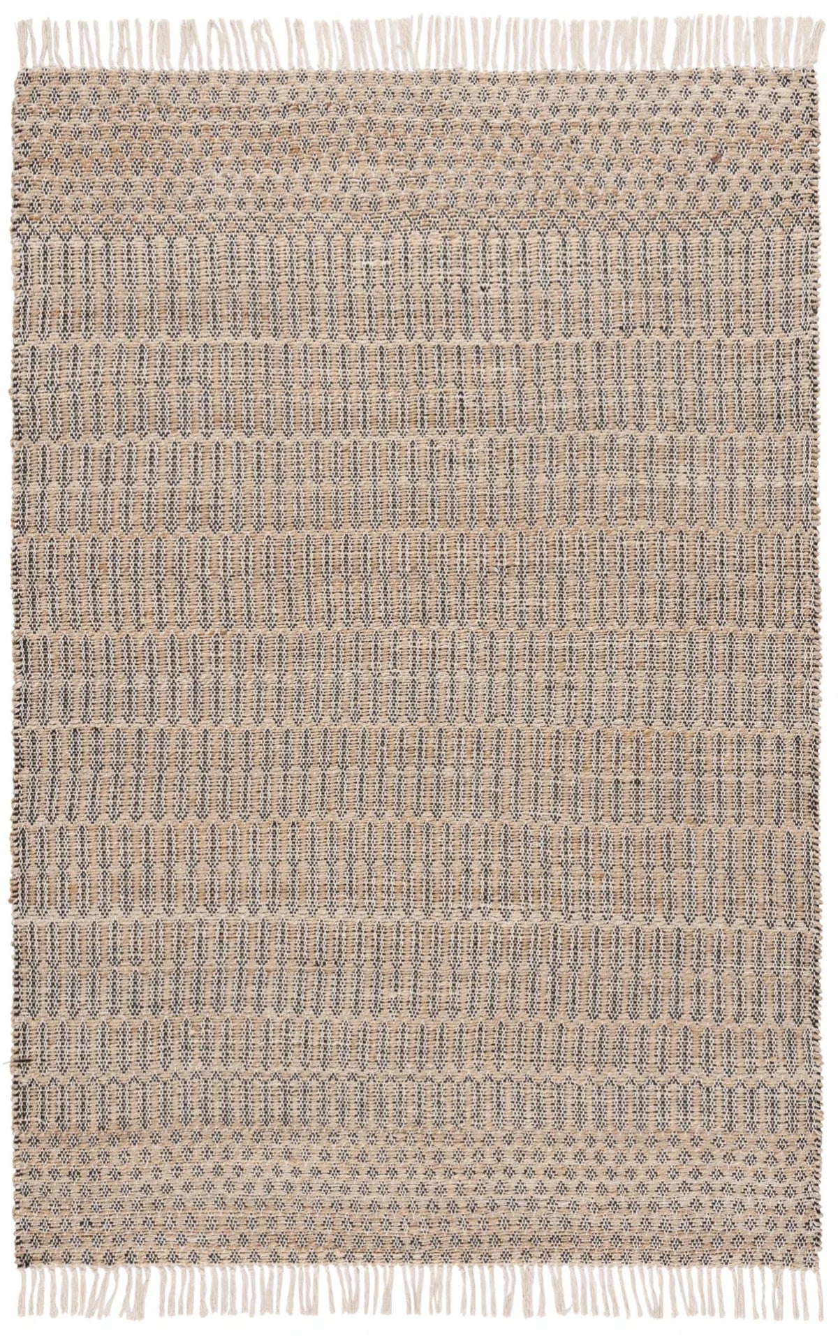 Safavieh Organica 4'-0" x 6'-0" Rug in Natural / Black