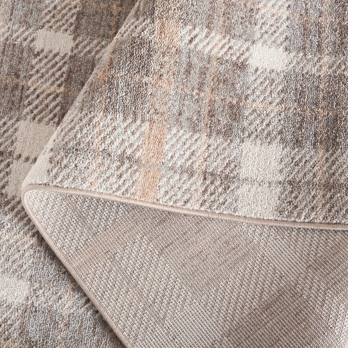 Safavieh Oxford Plaids 300 4'-0" x 6'-0" Rug in Light Grey / Grey