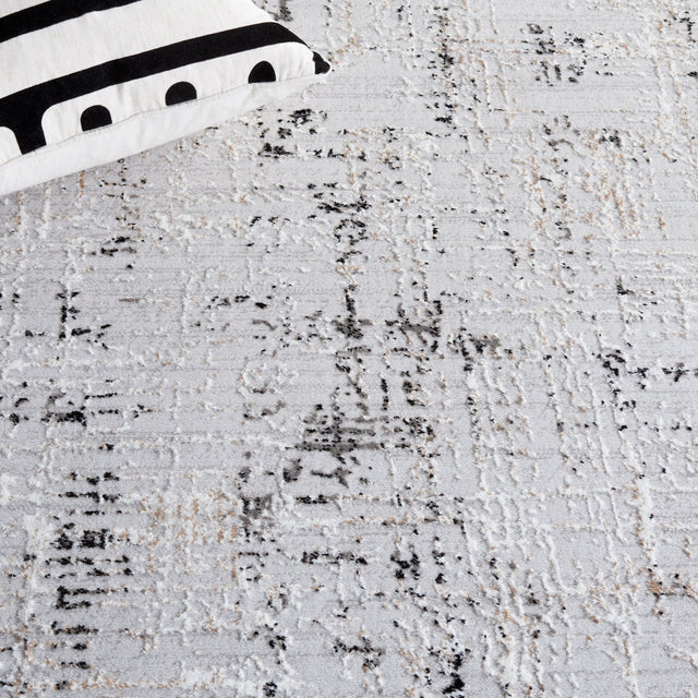 Safavieh Parker Prk100G Light Grey/Black Rug.