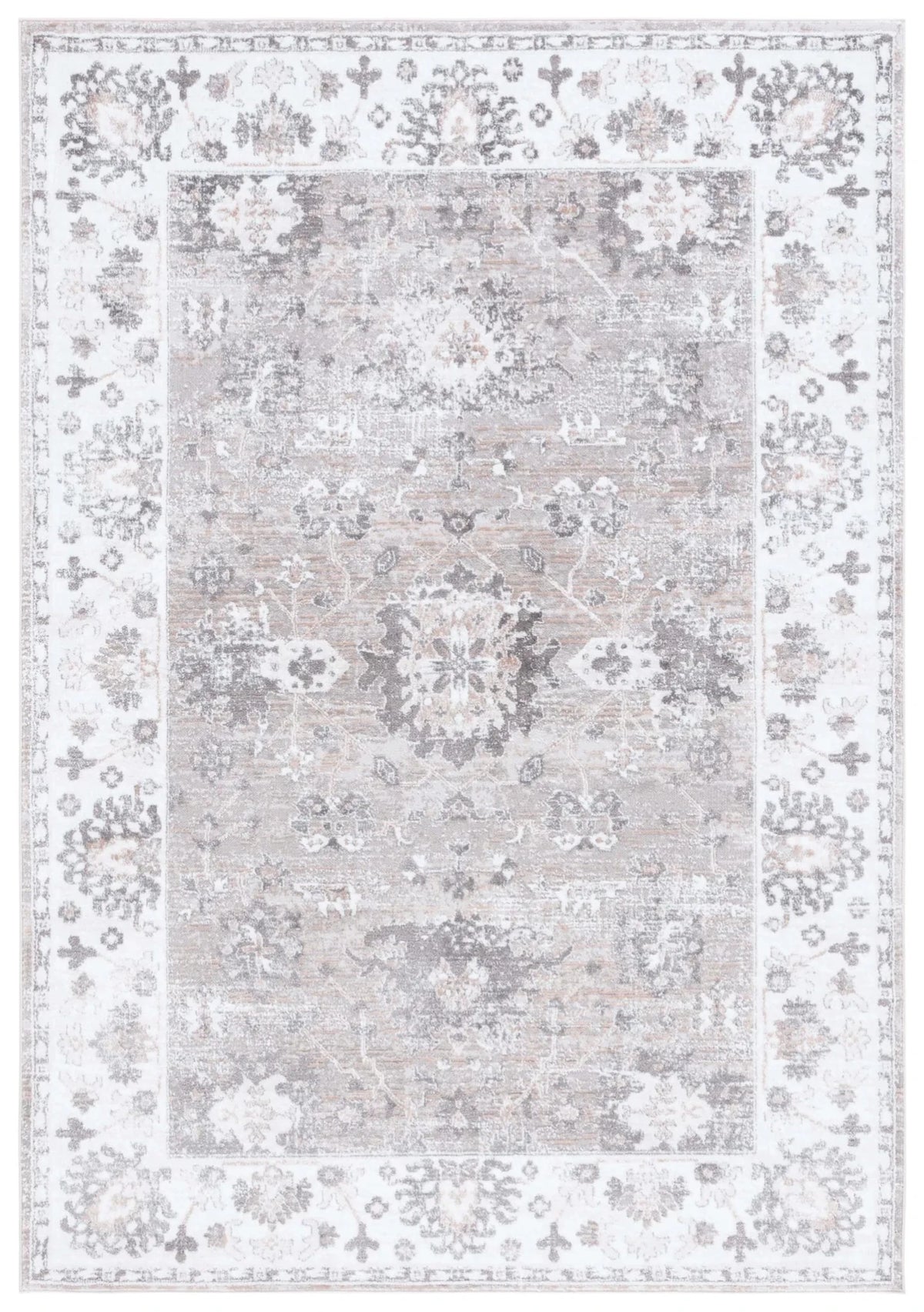 Safavieh Parker 4'-0" x 6'-0" Rug in Taupe / Ivory Grey