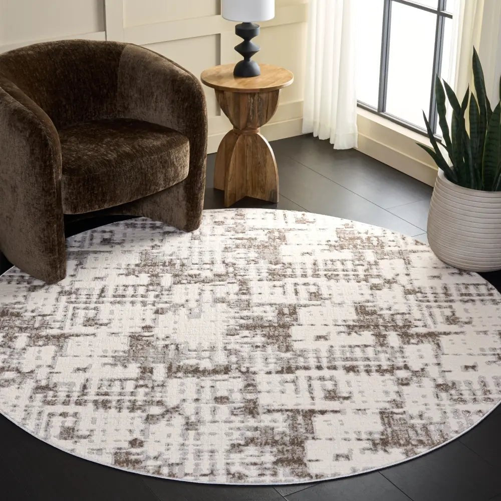 Safavieh Pearl 6'-7" x 6'-7" Rug in Ivory / Grey