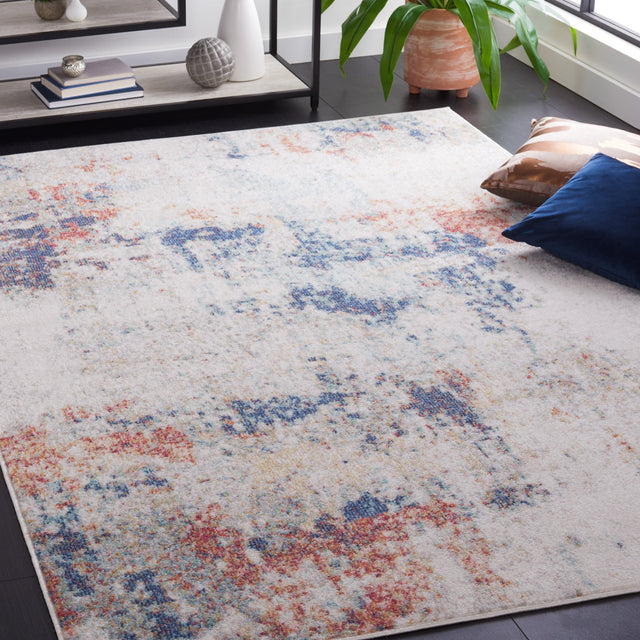 Safavieh Phoenix Phx500A Ivory/Blue Rust Rug.