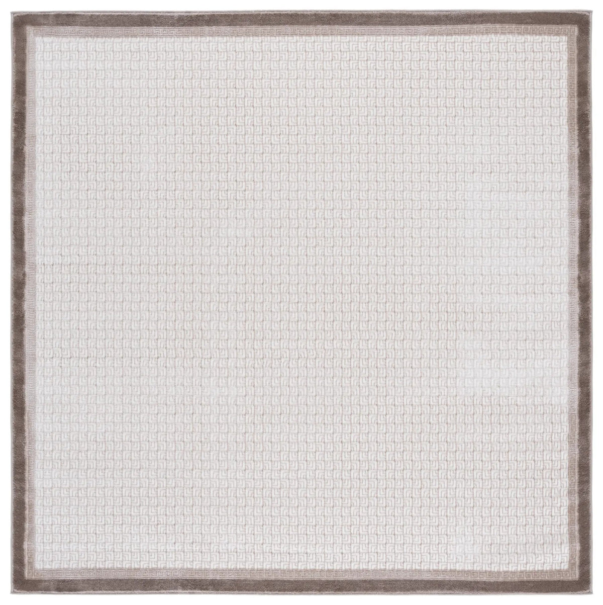 Safavieh Prestige 6'-7" x 6'-7" Rug in Ivory / Brown