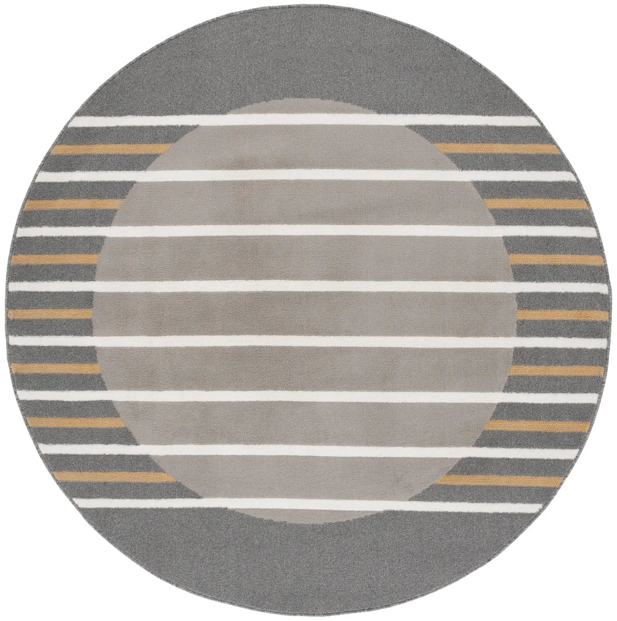 Safavieh Pyramid 6'-7" x 6'-7" Rug in Grey / Ivory Gold