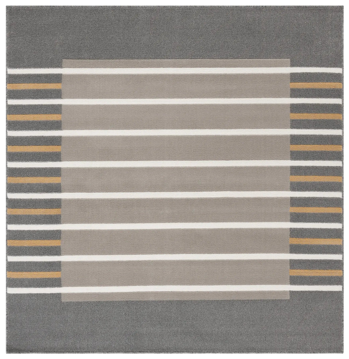 Safavieh Pyramid 6'-7" x 6'-7" Rug in Grey / Ivory Gold