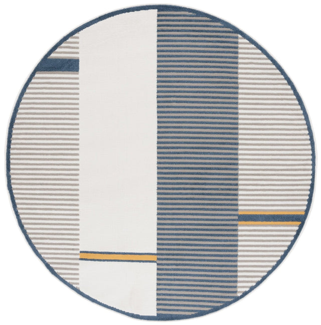 Safavieh Pyramid Pyr234A Grey/Ivory Navy Rug.