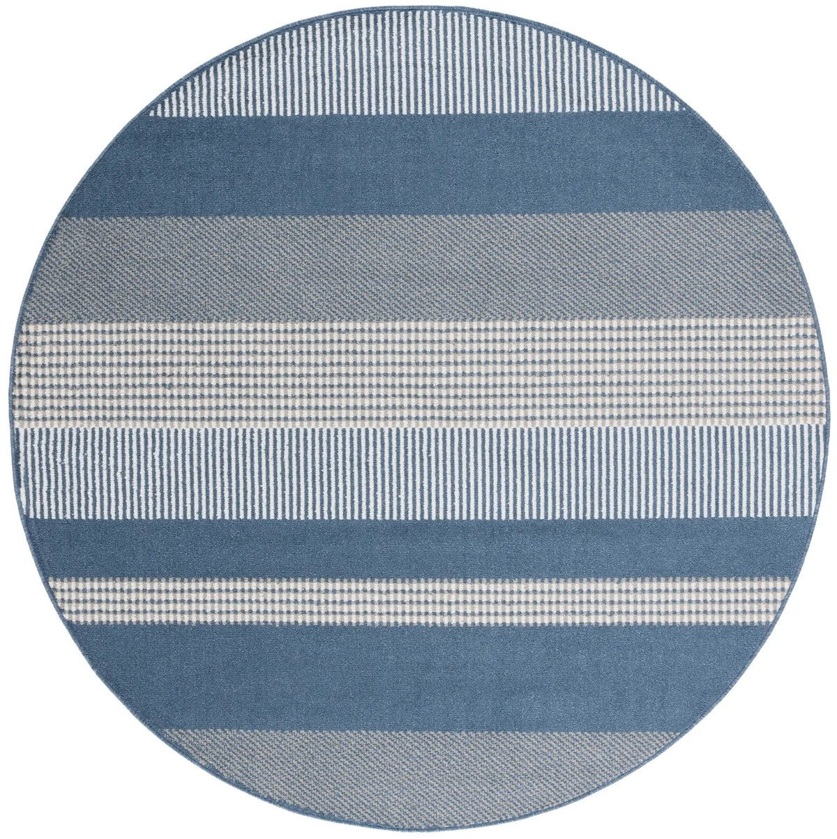 Safavieh Pyramid 6'-7" x 6'-7" Rug in Navy / Ivory