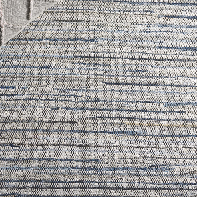 Safavieh Rag Rug Rar301L Light Blue/Black Rug.