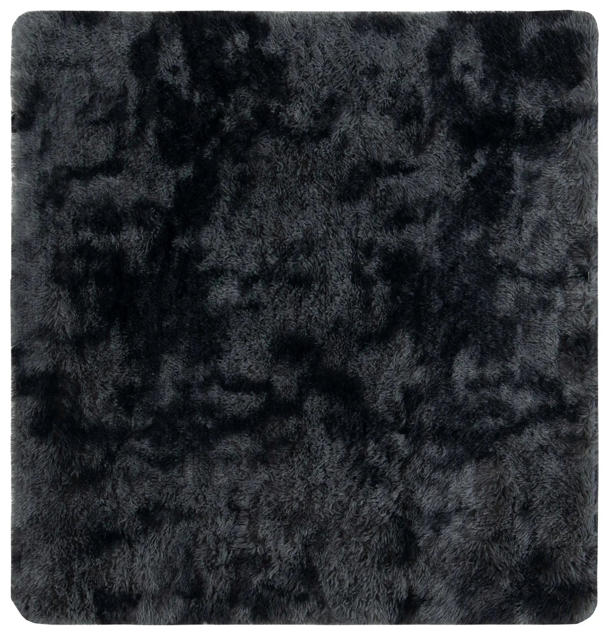 Safavieh Rainbow Shag 4'-0" x 4'-0" Rug in Dark Grey