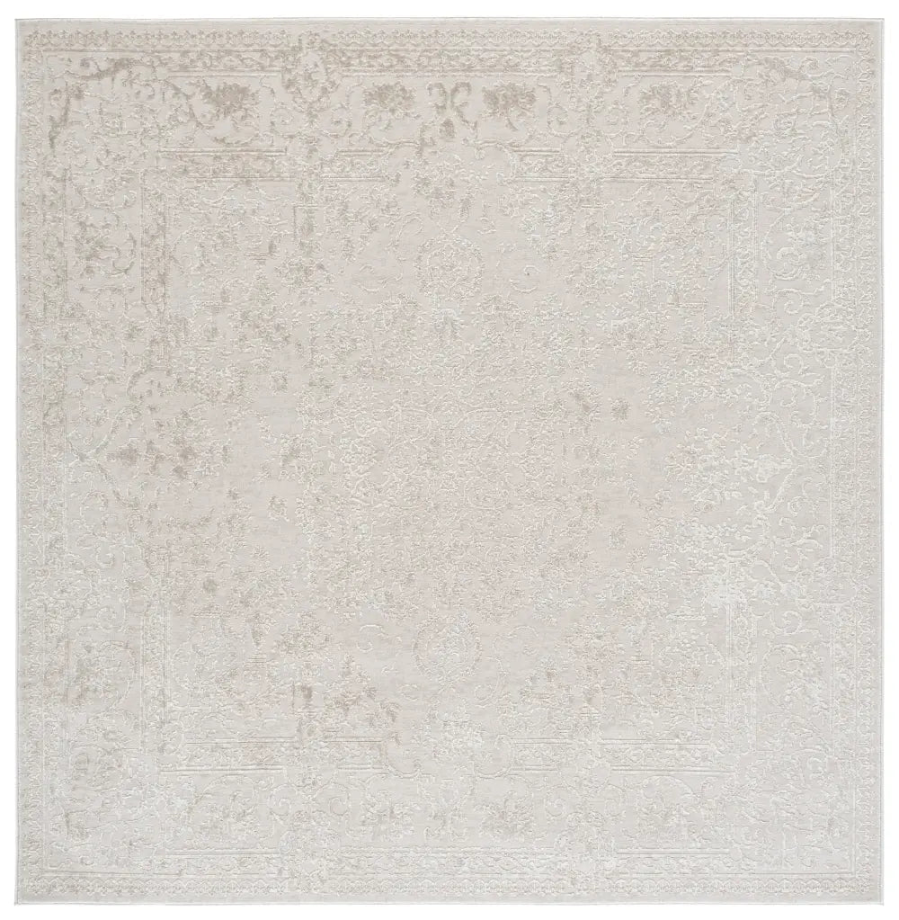 Safavieh Reflection 6'-7" x 6'-7" Rug in Ivory / White