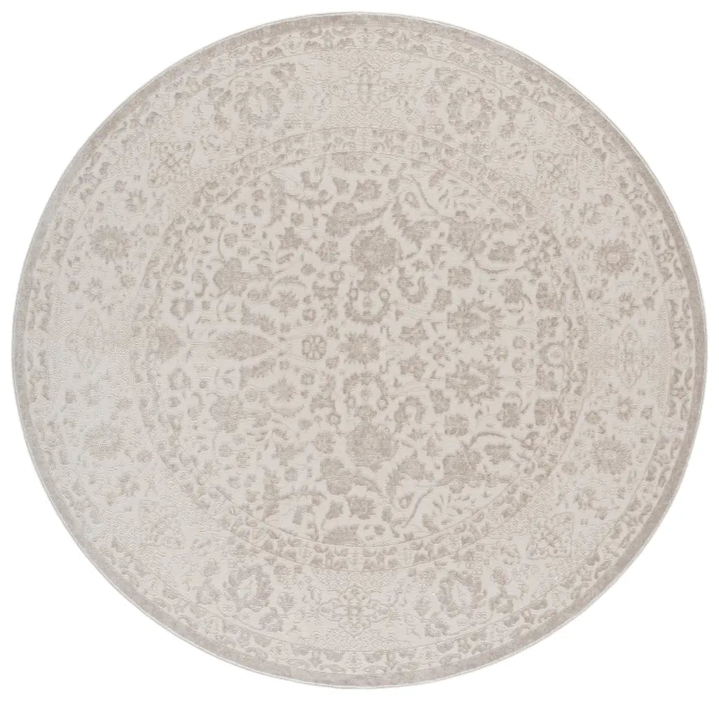 Safavieh Reflection 6'-7" x 6'-7" Rug in Ivory / White