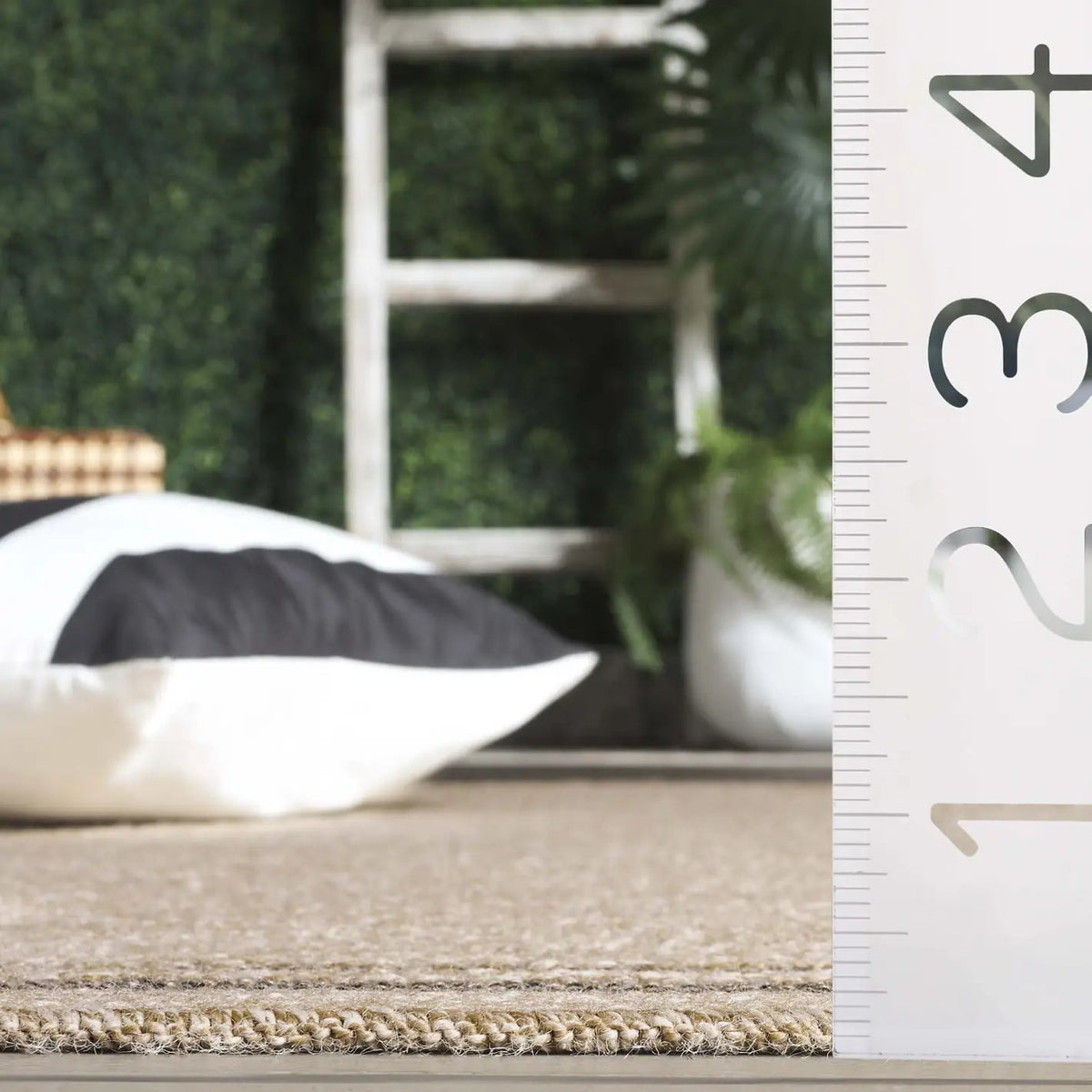 Safavieh Retreat 4'-0" x 6'-0" Rug in Natural / Black