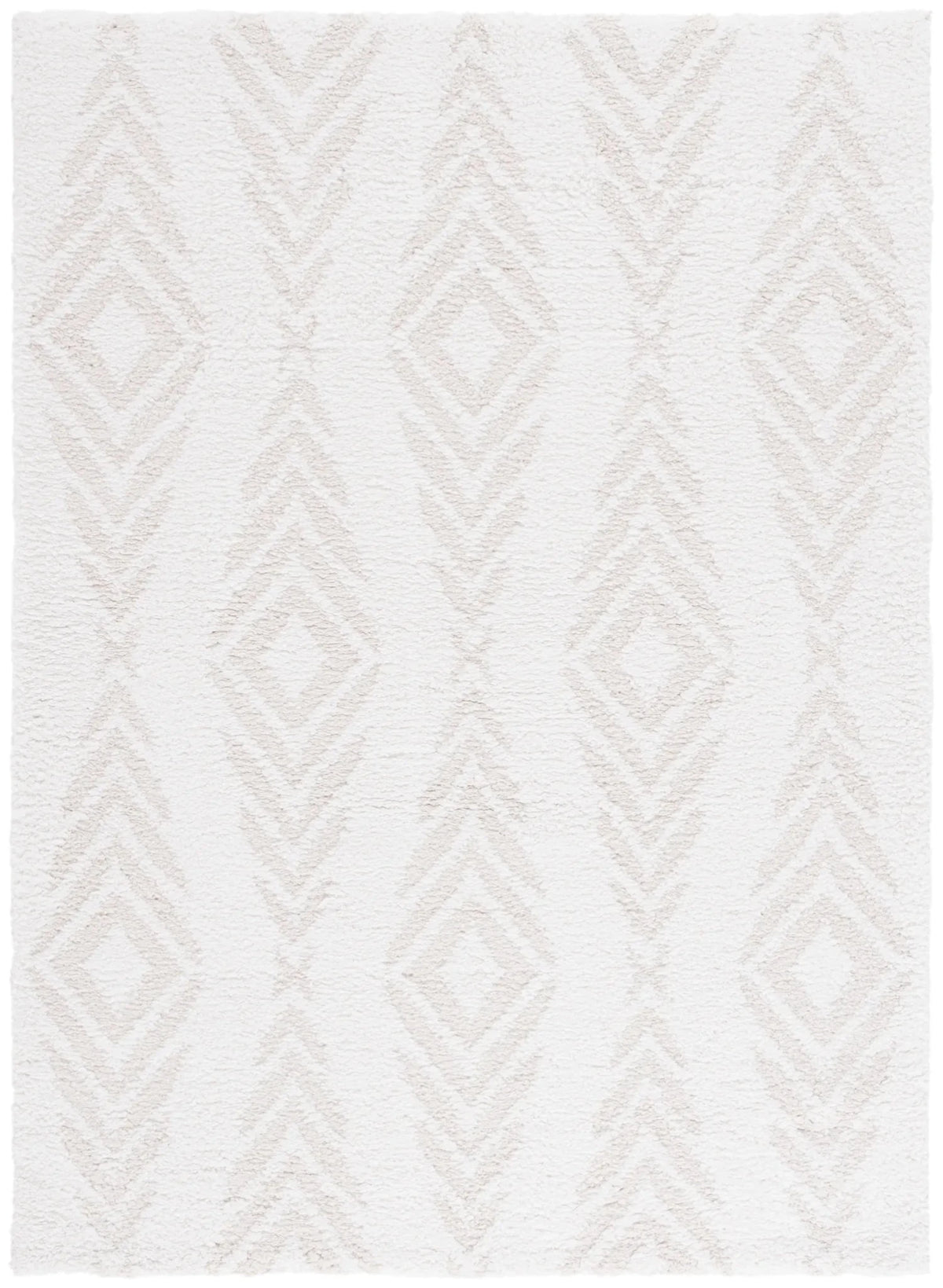 Safavieh Rumi Shag 4'-0" x 6'-0" Rug in Ivory / Light Beige