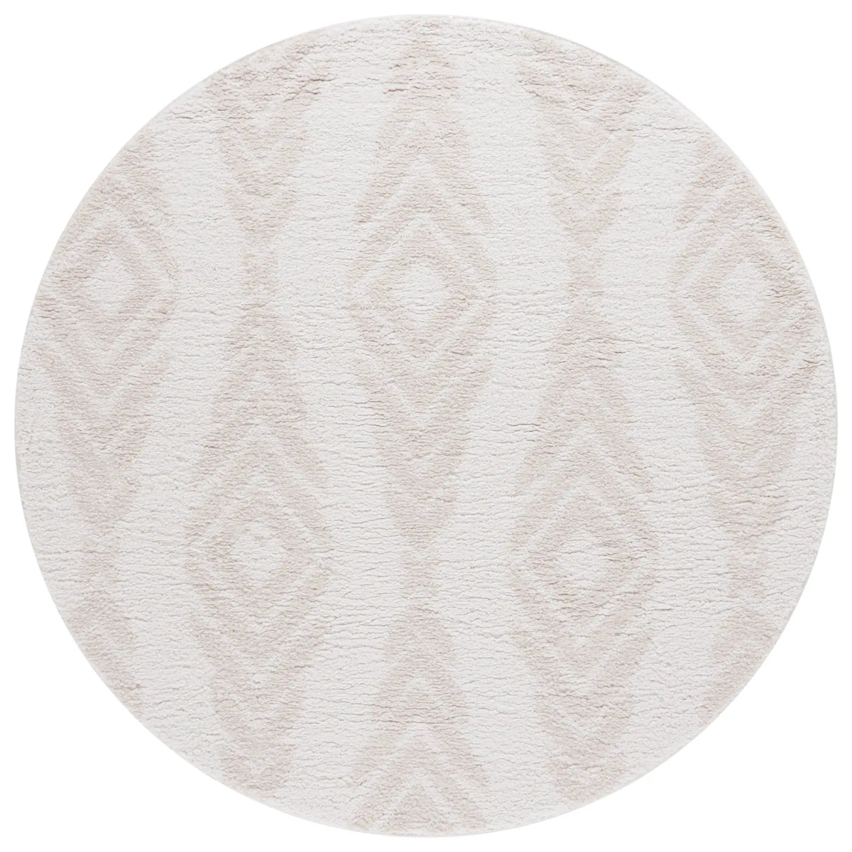 Safavieh Rumi Shag 6'-7" x 6'-7" Rug in Ivory / Light Beige
