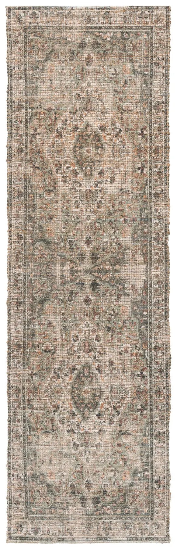 Safavieh Saffron 2'-3" x 8'-0" Rug in Natural / Green
