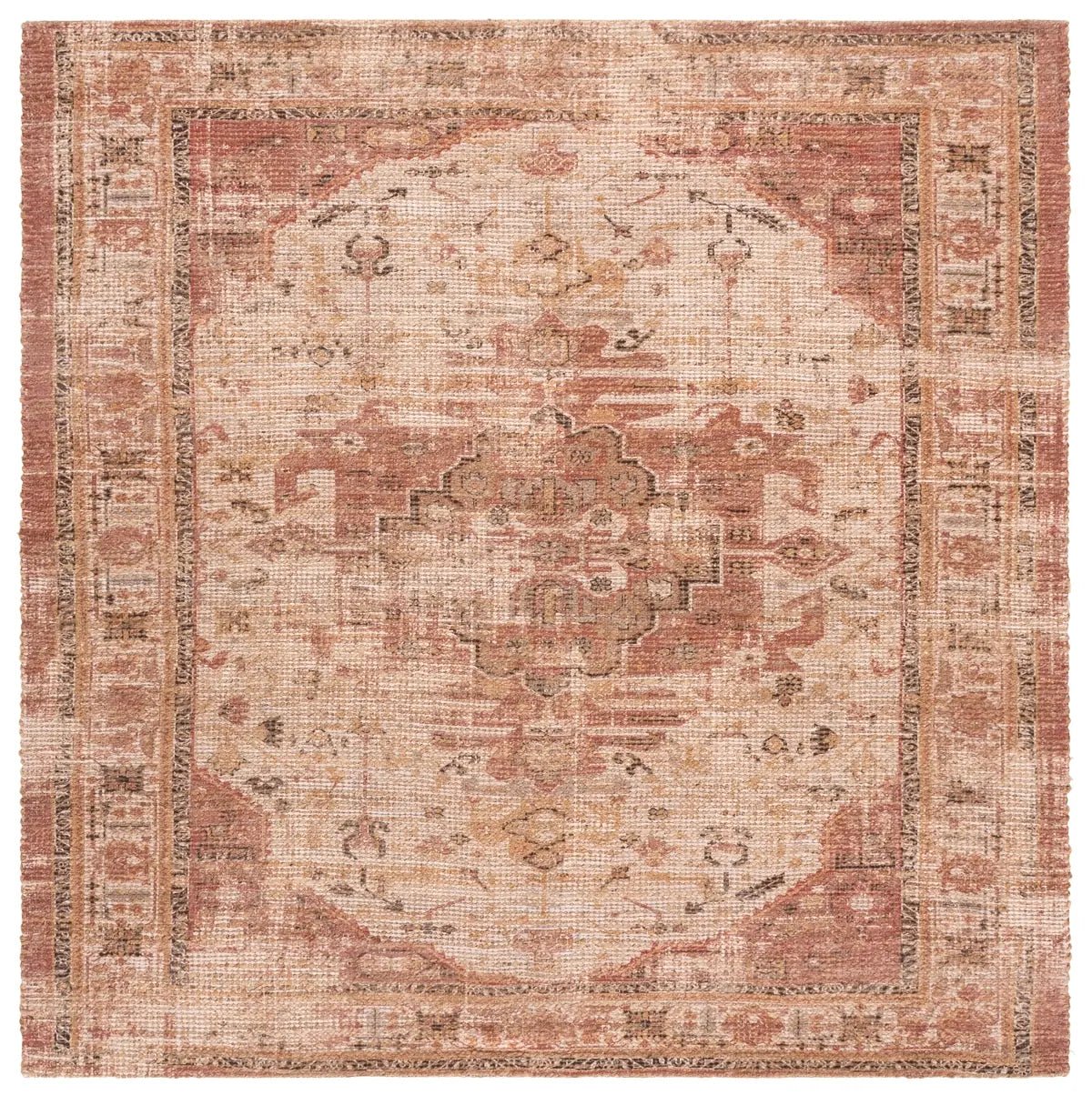 Safavieh Saffron 6'-0" x 6'-0" Rug in Ivory / Pink