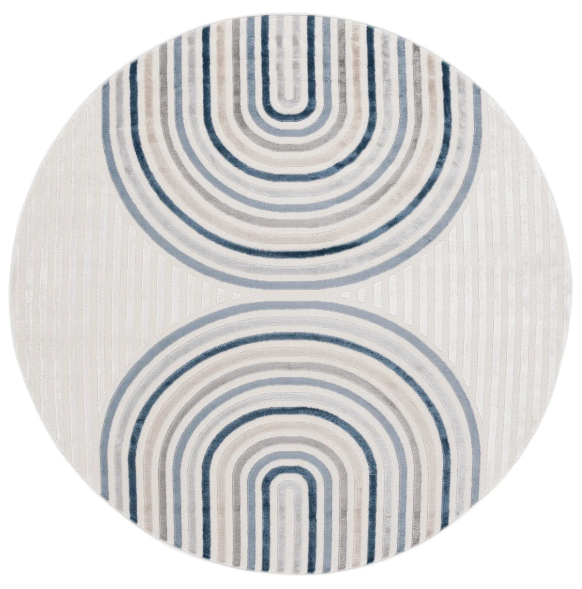 Safavieh Saylor 100 6'-3" x 6'-3" Rug in Ivory / Blue Grey
