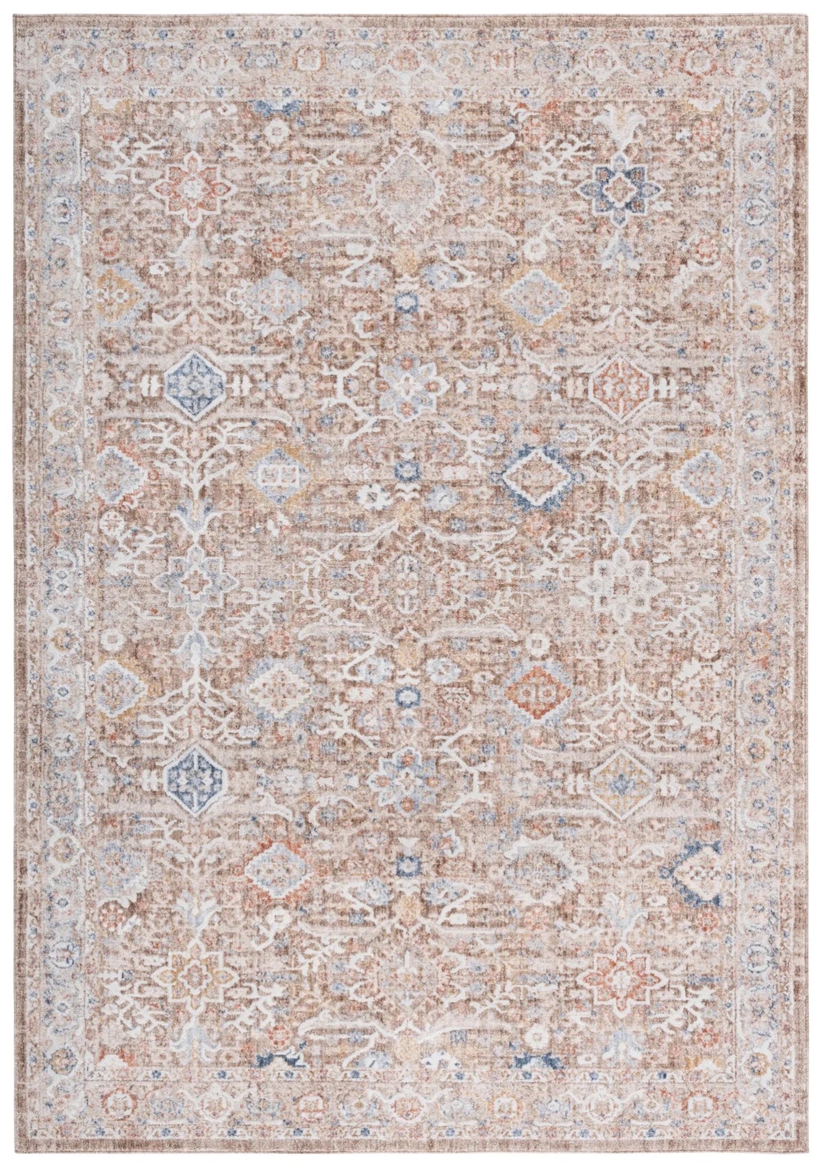 Safavieh Scarlett 400 4'-0" x 6'-0" Rug in Brown / Ivory
