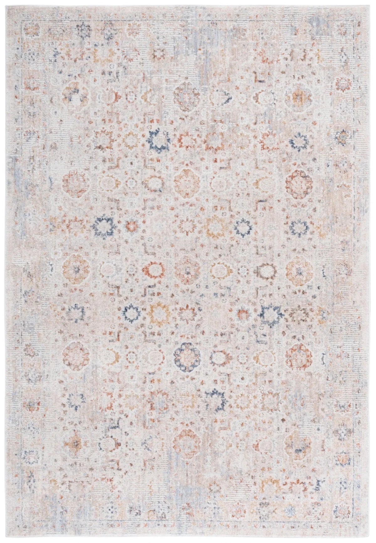 Safavieh Scarlett 400 4'-0" x 6'-0" Rug in Beige / Rust Brown