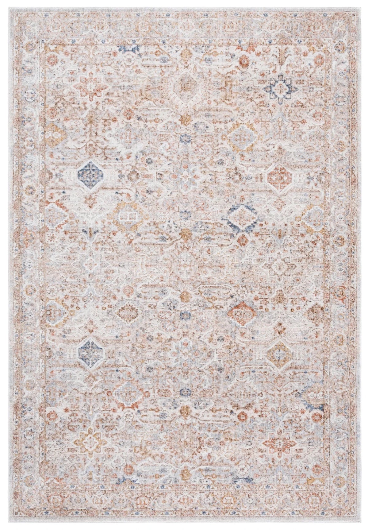 Safavieh Scarlett 400 4'-0" x 6'-0" Rug in Beige / Ivory Rust