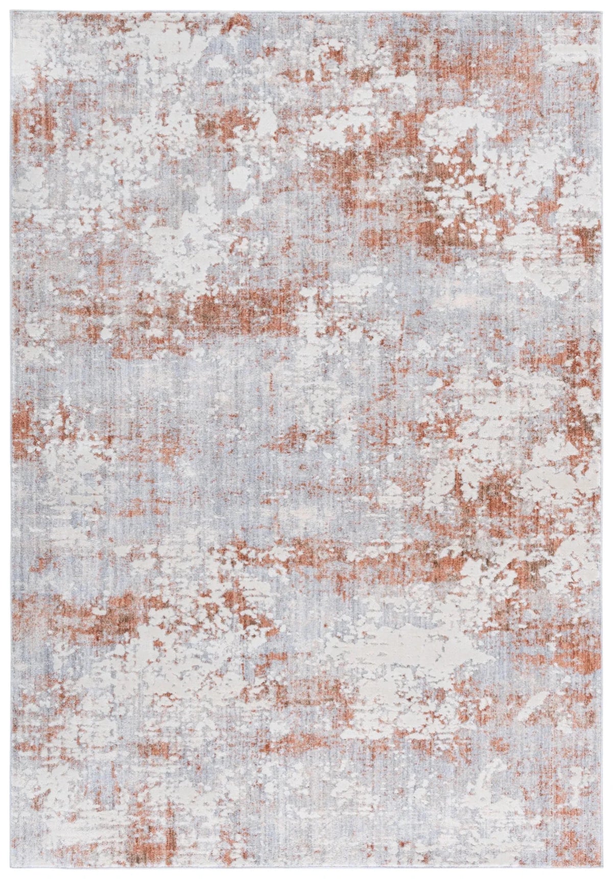 Safavieh Scarlett 400 4'-0" x 6'-0" Rug in Light Grey / Ivory Rust