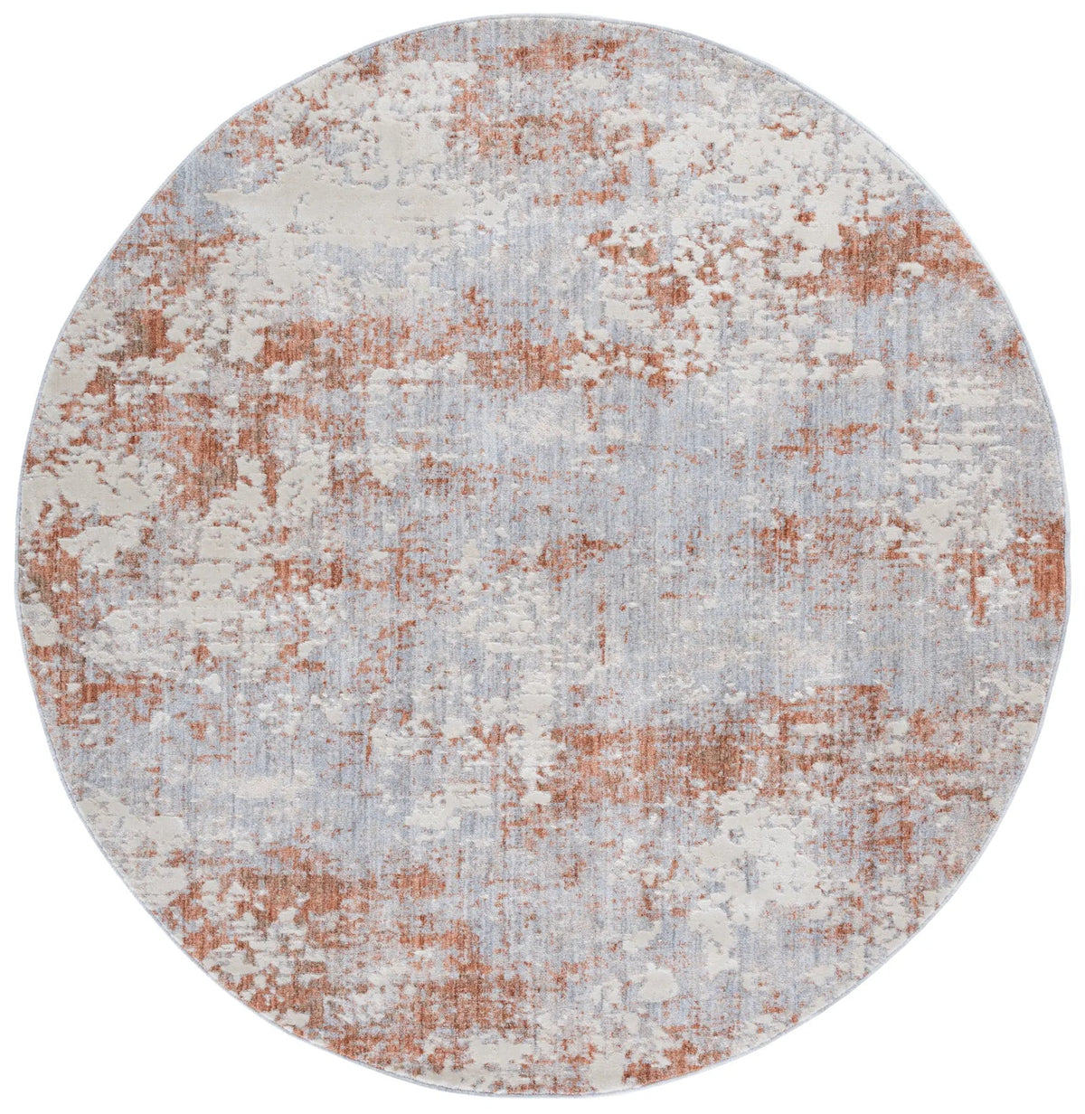 Safavieh Scarlett 400 6'-7" x 6'-7" Rug in Light Grey / Ivory Rust