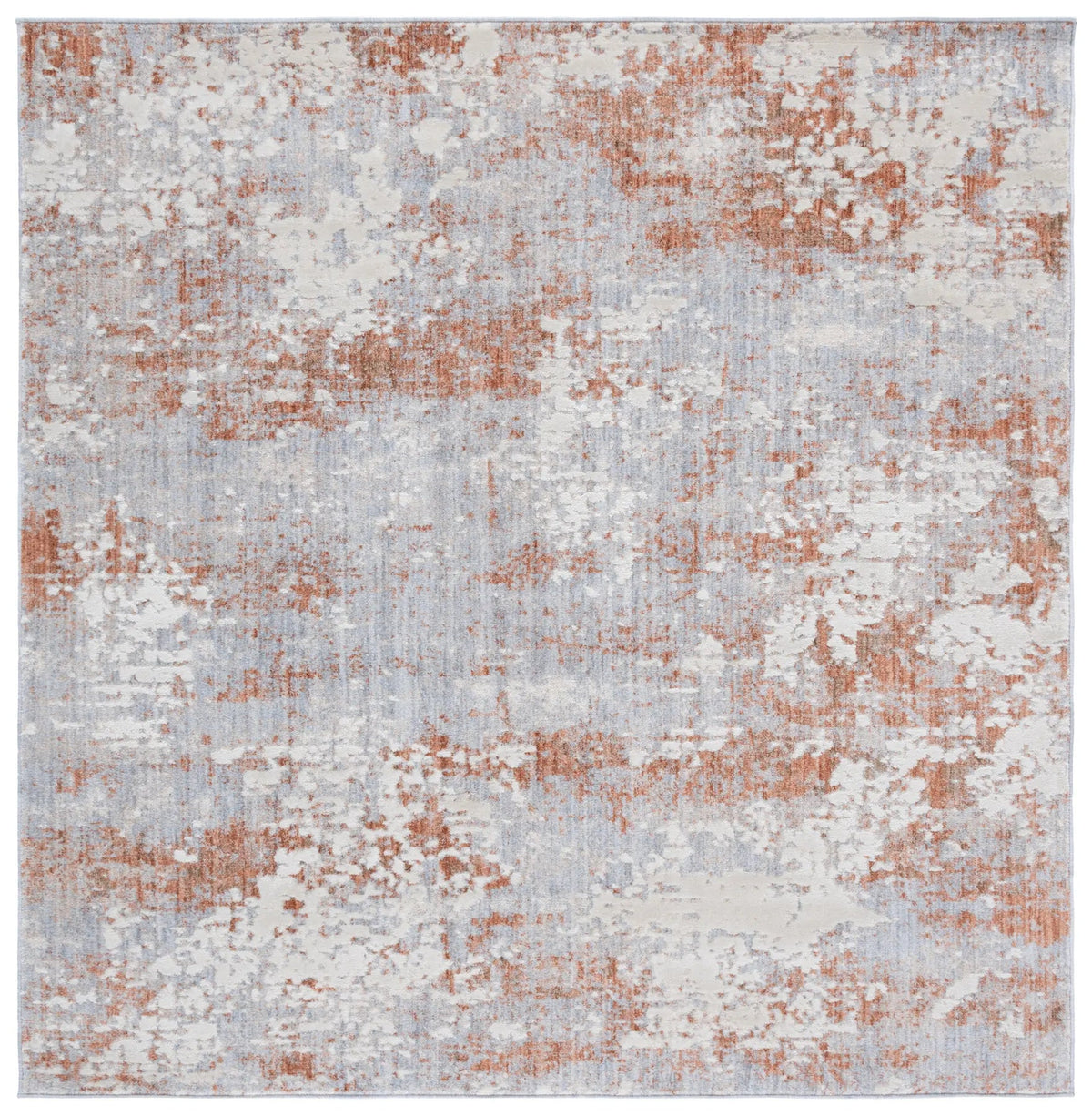 Safavieh Scarlett 400 6'-7" x 6'-7" Rug in Light Grey / Ivory Rust