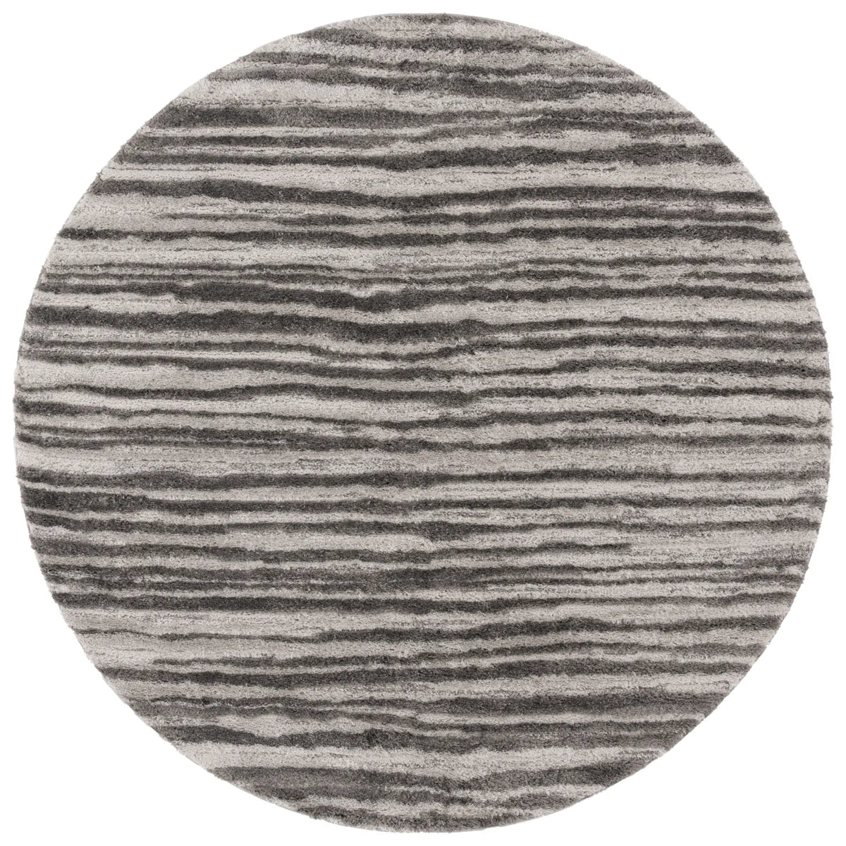 Safavieh Seattle Shag 900 6'-7" x 6'-7" Rug in Ivory / Grey