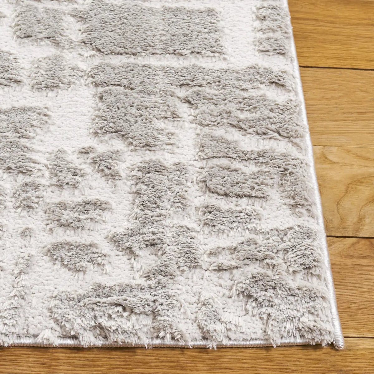 Safavieh Seattle Shag 900 4'-0" x 6'-0" Rug in Light Grey / Grey
