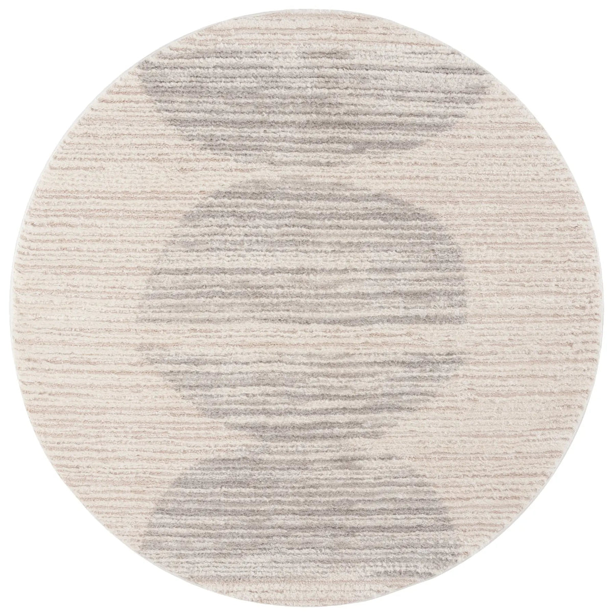 Safavieh Seattle Shag 900 6'-7" x 6'-7" Rug in Ivory / Grey