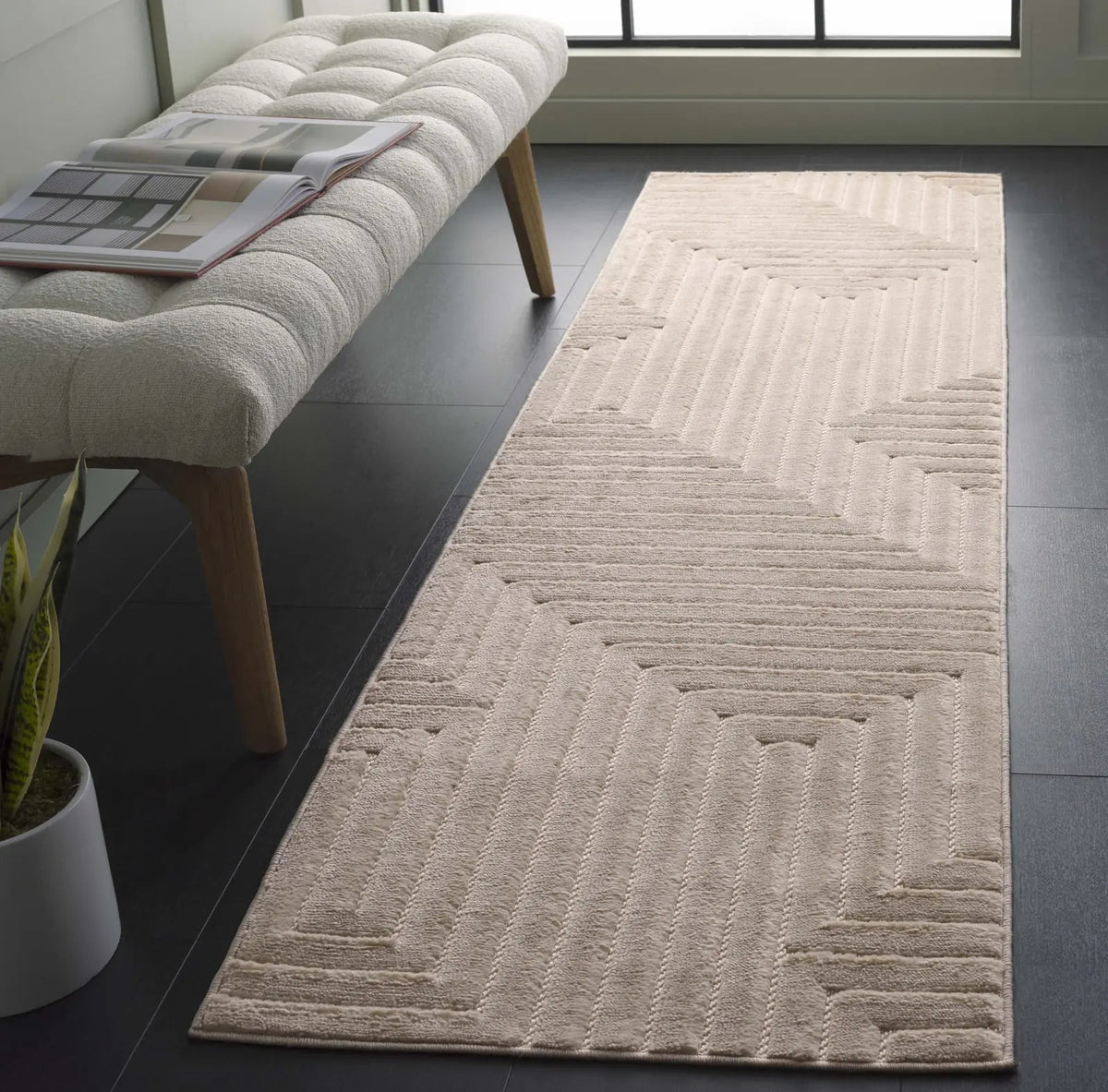 Safavieh Selena 2'-2" x 8'-0" Rug in Beige