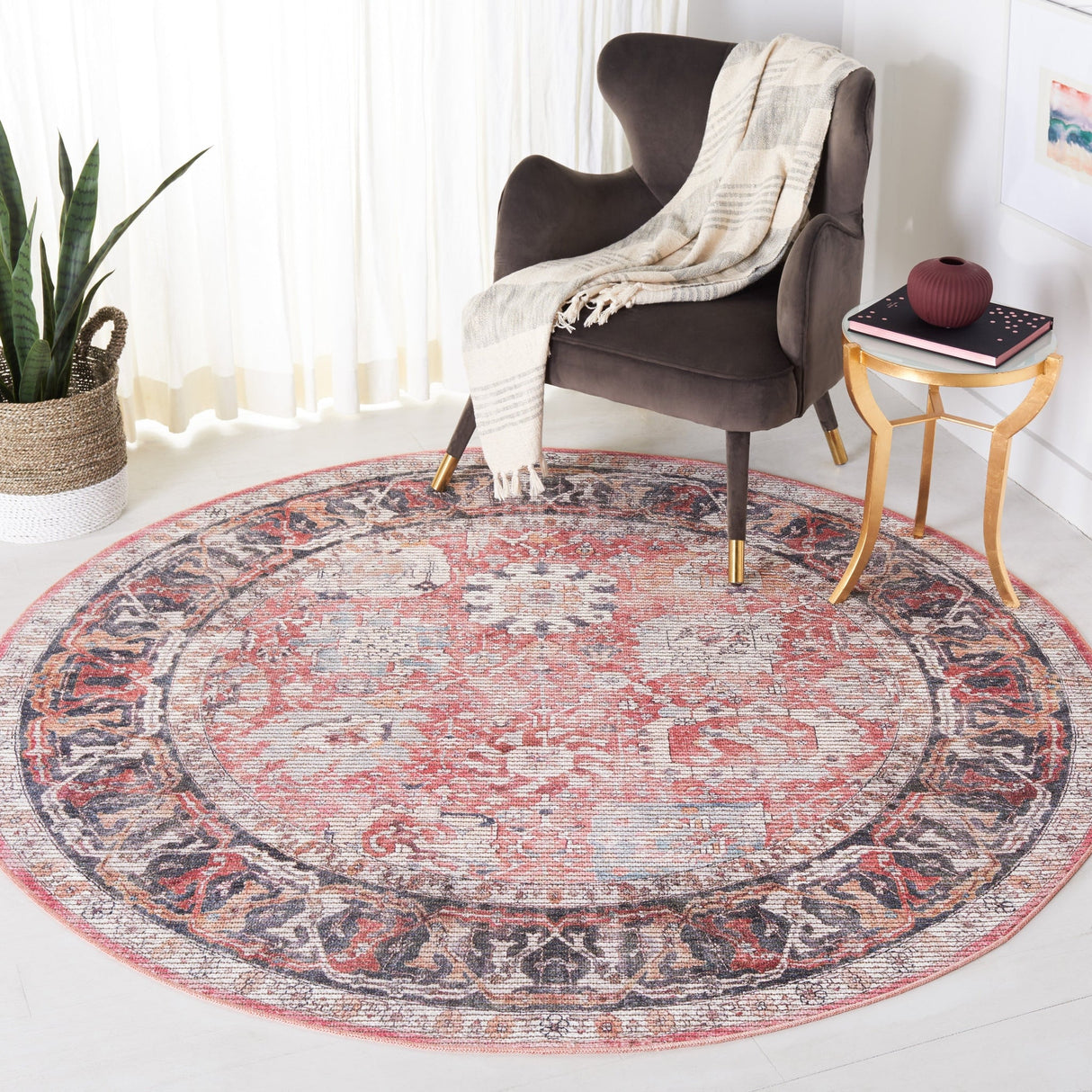 Safavieh Serapi Sep628P Rust/Grey Rug.
